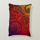 火炎の流れアクセント枕 アクセントクッション (裏面(縦))