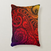 火炎の流れアクセント枕 アクセントクッション (正面(垂直))