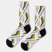 火炎は至福シリカ含有地質学ユーモア ソックス (左)