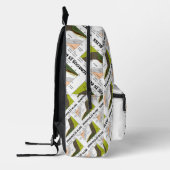 火炎は至福シリカ含有地質学ユーモア プリントバックパック (左)