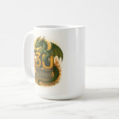 火炎キス30:ドラゴン誕生日マグ コーヒーマグカップ (正面左)