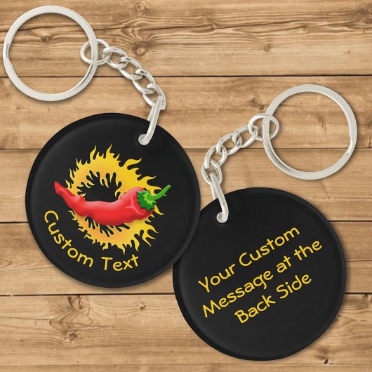 火炎キーチェーン付きコショウ キーホルダー