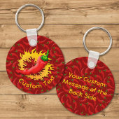 火炎キーチェーン付きコショウ キーホルダー