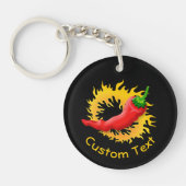 火炎キーチェーン付きコショウ キーホルダー (正面)