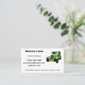 火炎クラシック名刺つきグリーン自動車 名刺 (スタンド正面)