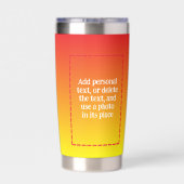 火炎サークルロゴ負の宇宙火 保温保冷タンブラー (背面)