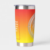 火炎サークルロゴ負の宇宙火 保温保冷タンブラー (右面)