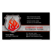 火炎シールド防火磁気 マグネット名刺 (正面)