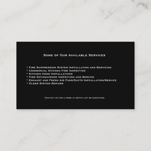 火炎シールド防火 名刺 (裏面)