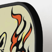 火炎ジイイニシャル付きピックボールパドルタイガー ピックルボールラケット (左詳細)