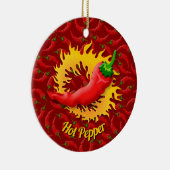 火炎セラミックオーナメント唐辛子 セラミックオーナメント (右)