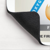 火炎トライアングルイラストレーション化学反応モデル マウスパッド (コーナー)