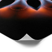 火炎万華鏡のように千変万化するパターン ポスター (角)