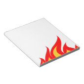 火炎付きかわいいノートパッドプリント ノートパッド (アングル)