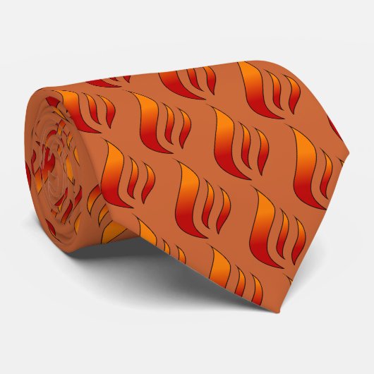 火炎又は火の舌 ネクタイ (ロール)