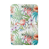 火炎式のフラミンゴの熱帯自然の庭パターン バスマット (正面縦)