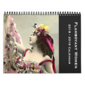 火炎式の女性12か月の開始2018年9月 カレンダー (カバー)