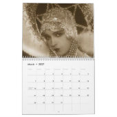 火炎式の女性2018年- 2019年 カレンダー (3月 2027)