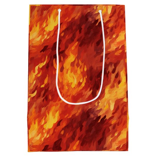 火炎抱き枕 ミディアムペーパーバッグ (裏面)