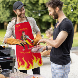 火炎放射器を持つサル エプロン