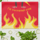 火炎放射器を持つサル キッチンタオル (折り畳み)