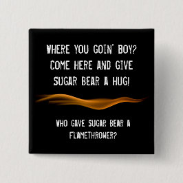 火炎放射器ボタン 缶バッジ