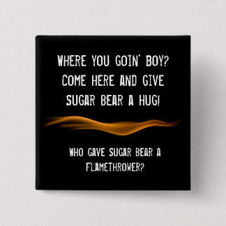 火炎放射器ボタン 缶バッジ