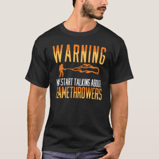 火炎放射器火炎器引用文 Tシャツ