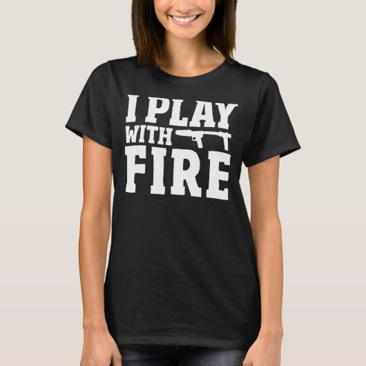 火炎放射花火炎Iウィット遊炎炎 Tシャツ (正面)