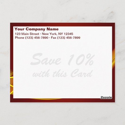 火炎波 ポストカード (裏面)