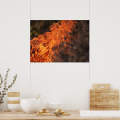 火炎熱写真美術プリントポスター ポスター (キッチン)