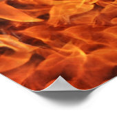 火炎熱写真美術プリントポスター ポスター (角)