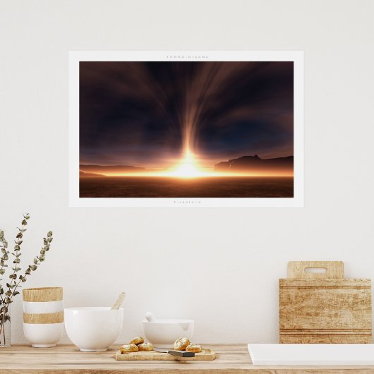 火炎 ポスター (キッチン)