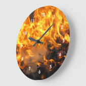 火炎 ラージ壁時計 (傾斜)