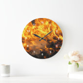 火炎 ラージ壁時計 (ホーム)