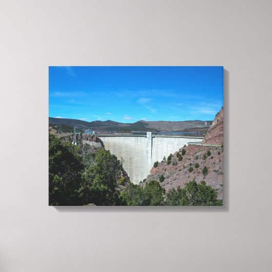 火焔峡ダム キャンバスプリント (正面)