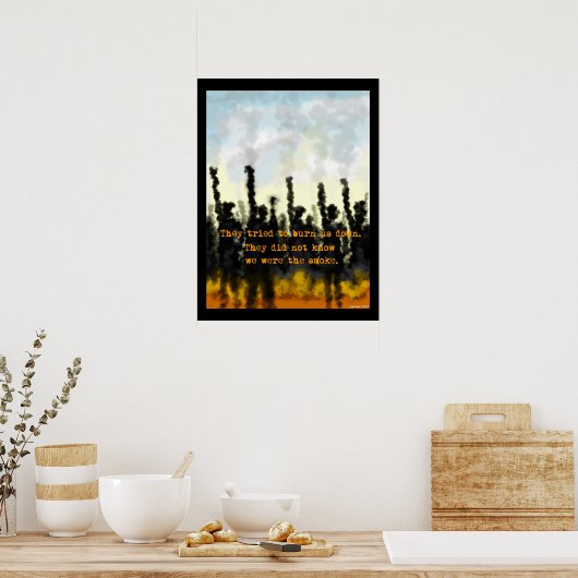 火煙ポスター ポスター (キッチン)
