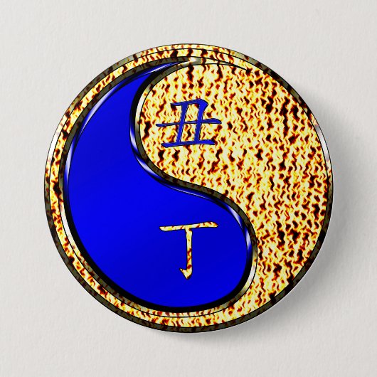 火牛の年 缶バッジ (正面)