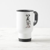 火犬のプラスチックタンブラー トラベルマグ (正面右)