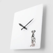 火犬の柱時計 スクエア壁時計 (傾斜)