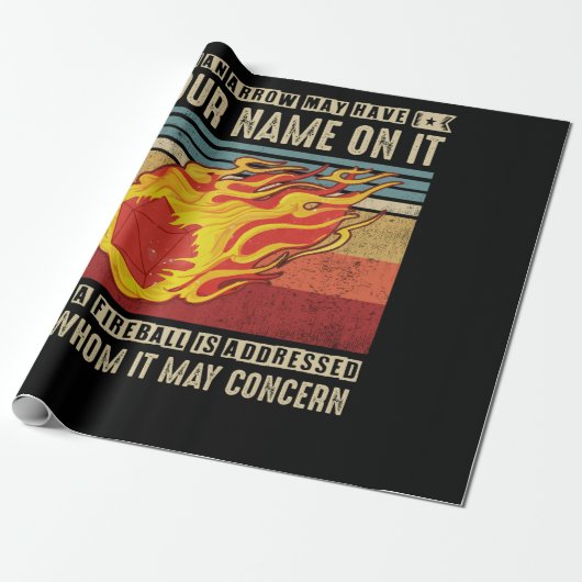 火球の矢に君の名が書いてある ラッピングペーパー (アンロールド)