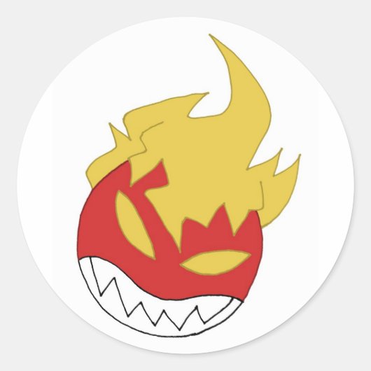 火球 ラウンドシール (正面)