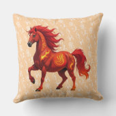 火素晴らし中国の馬2026年 クッション (裏面)