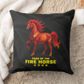 火素晴らし中国の馬2026年 クッション (ブランケット)