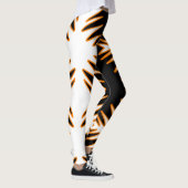 火素晴らし炎抽象芸術プリントレギンス レギンス (右)