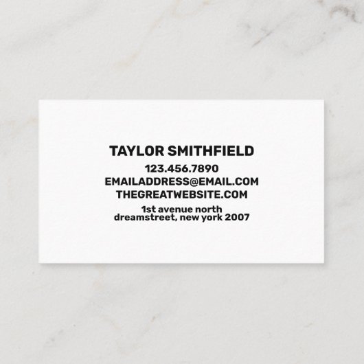 火素朴粒木製名刺 名刺 (裏面)