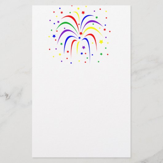 火花が出た 便箋 (正面)