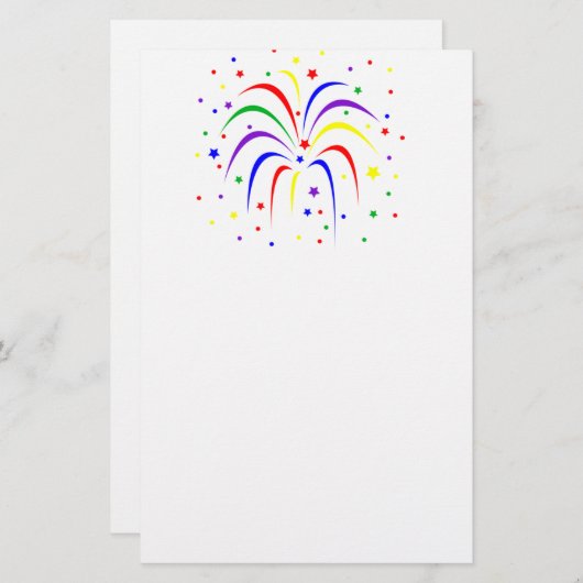 火花が出た 便箋 (正面/裏面)