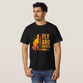 火花の流れと心配が燃え尽きる場所 Tシャツ