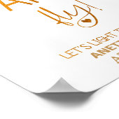 火花の看板結婚を飛ばす ポスター (角)